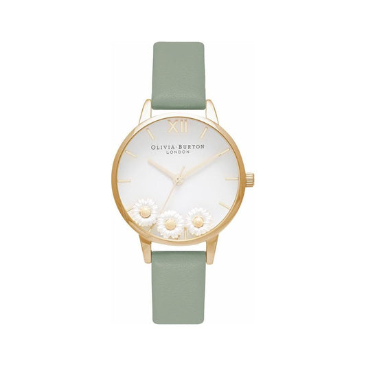 Olivia Burton Green Synthetic Leather Watch Olivia Burton Antique White