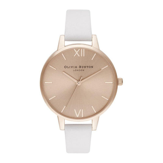 Olivia Burton White Synthetic Leather Watch Olivia Burton Tan