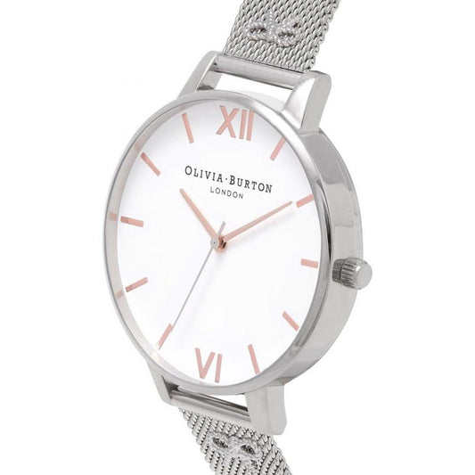 Olivia Burton Silver Steel Watch Olivia Burton Light Gray