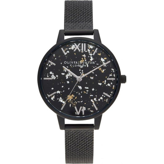 Olivia Burton Black Steel Watch Olivia Burton Dark Slate Gray