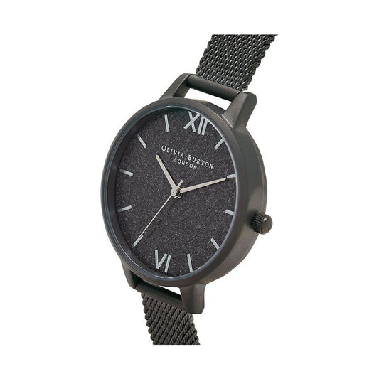Olivia Burton Black Steel Watch Olivia Burton Dark Slate Gray
