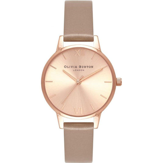 Olivia Burton Brown Artificial Leather Watch Olivia Burton Tan