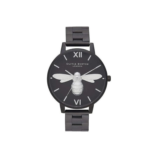 Olivia Burton Black Steel Watch Olivia Burton Dark Slate Gray