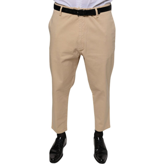 Don The Fuller Beige HOUSTON Men Cropped Dress Pants Don The Fuller Rosy Brown