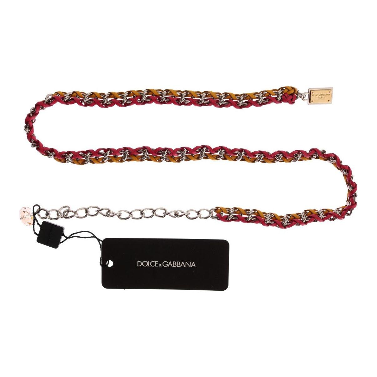 优雅多色水晶缀饰腰带