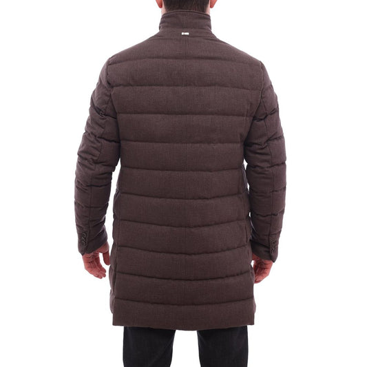 Herno Brown Wool Jacket Herno Dark Slate Gray