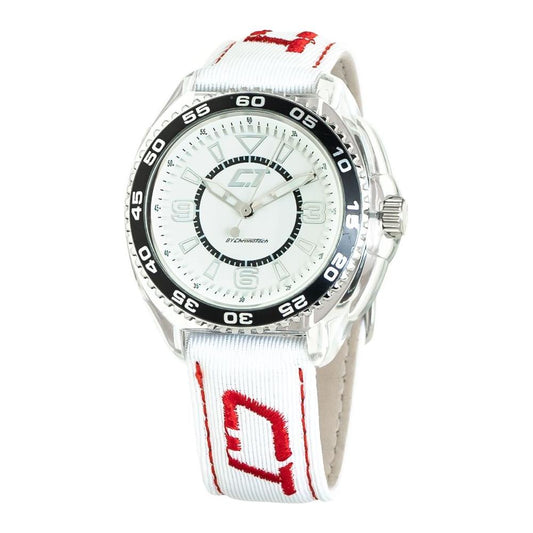 Chronotech White Leather Watch Chronotech Beige