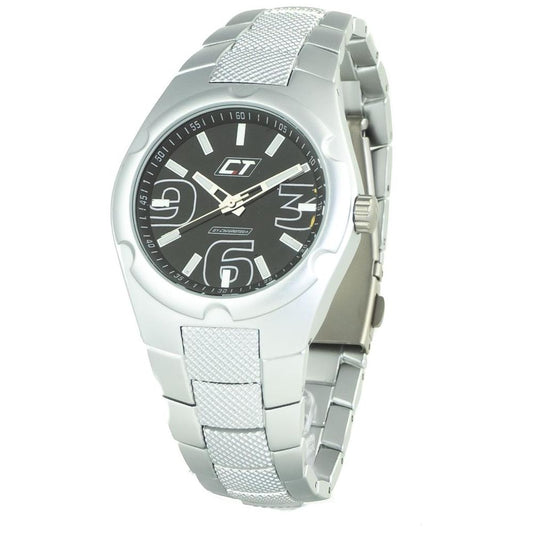 Chronotech Silver Stainless Steel Watch Chronotech Light Gray