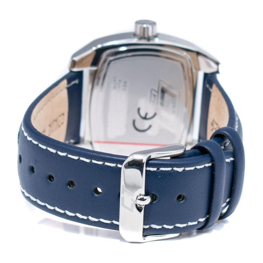 Chronotech Blue Leather Watch Chronotech Gray