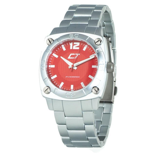 Chronotech Silver Stainless Steel Watch Chronotech Gray