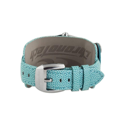 Chronotech Blue Leather Watch Chronotech Dim Gray
