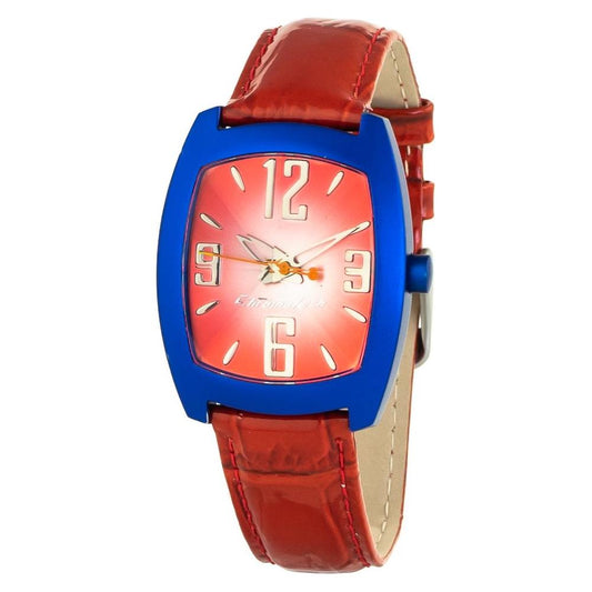 Chronotech Red Leather Watch Chronotech Sienna