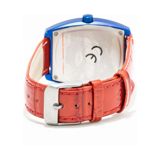Chronotech Red Leather Watch Chronotech Light Gray