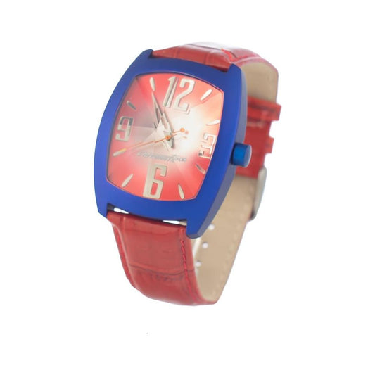 Chronotech Red Leather Watch Chronotech Rosy Brown