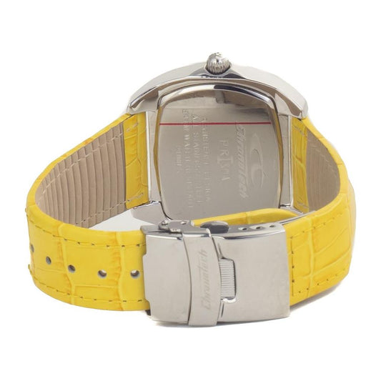Chronotech Yellow Leather Watch Chronotech Tan