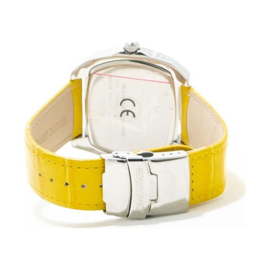 Chronotech Yellow Leather Watch Chronotech Goldenrod