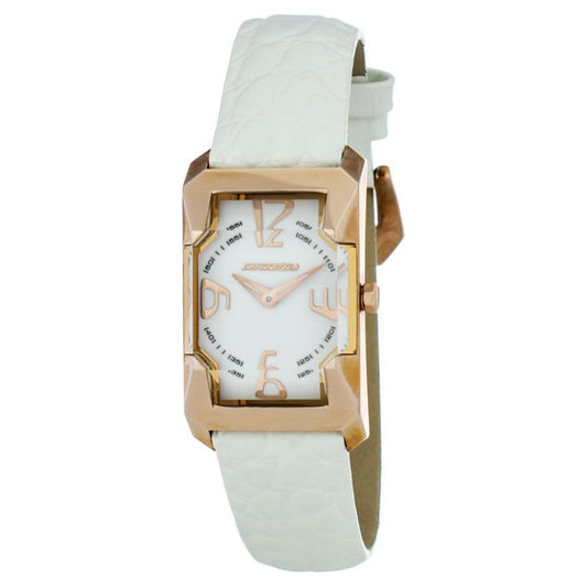 Chronotech White Leather Watch Chronotech Light Gray