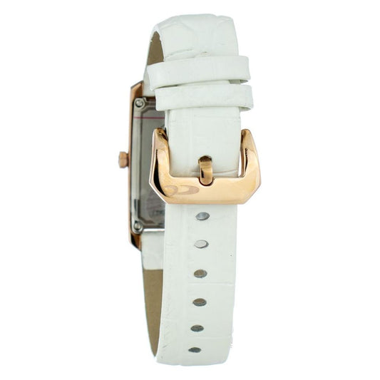 Chronotech White Leather Watch Chronotech Light Gray