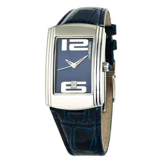Chronotech Blue Leather Watch Chronotech Dark Slate Gray