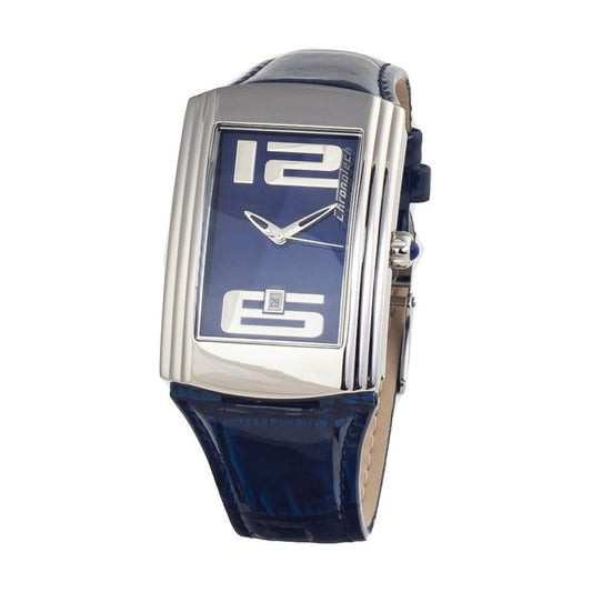 Chronotech Blue Leather Watch Chronotech Gray