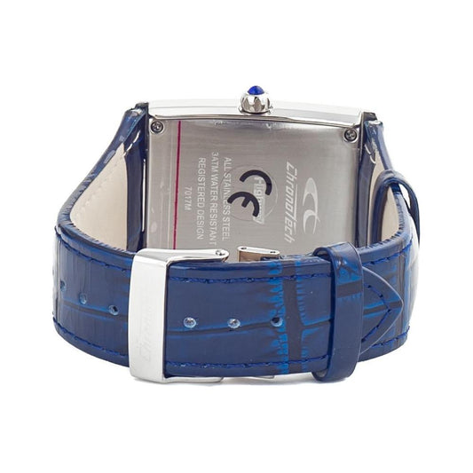 Chronotech Blue Leather Watch Chronotech Dark Gray