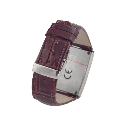 Chronotech Brown Leather Watch Chronotech Dark Slate Gray