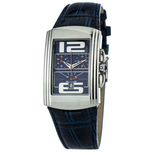 Chronotech Blue Leather Watch Chronotech Light Gray