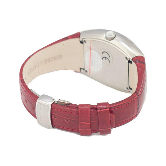 Chronotech Red Leather Watch Chronotech Maroon