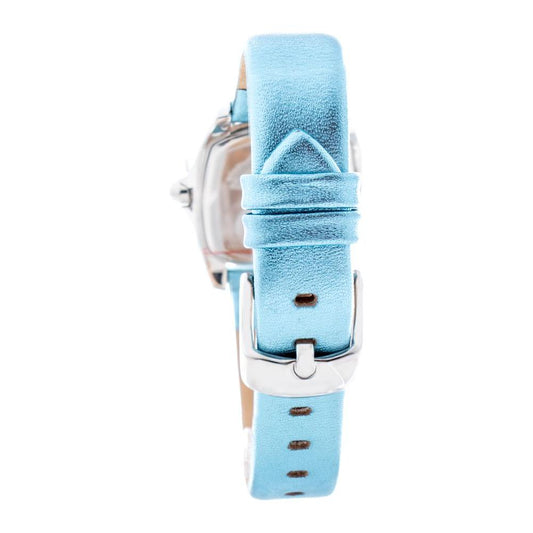 Chronotech Blue Leather Watch Chronotech Powder Blue