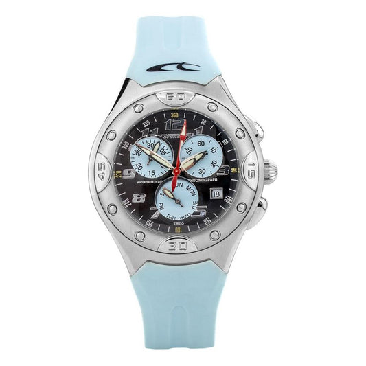 Chronotech Blue Rubber Watch Chronotech Light Steel Blue