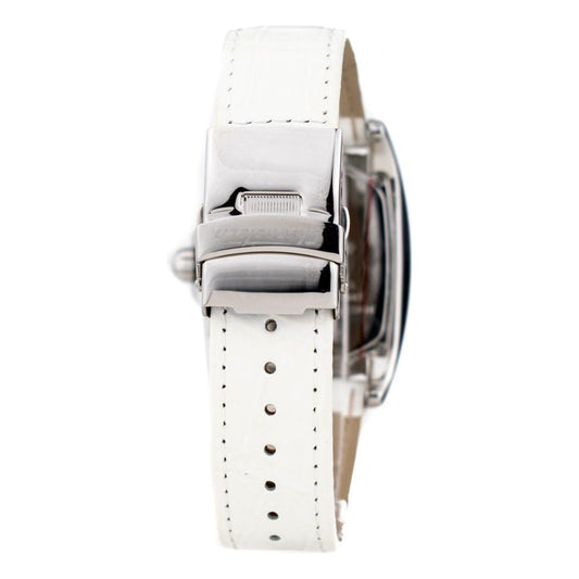 Chronotech White Leather Watch Chronotech Antique White