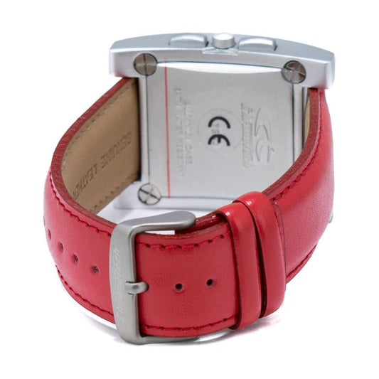 Chronotech Red Leather Watch Chronotech Maroon