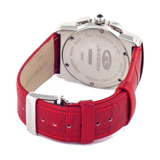 Chronotech Red Leather Watch Chronotech Gray