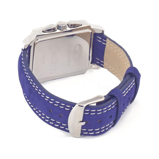 Chronotech Blue Leather Watch Chronotech Gray
