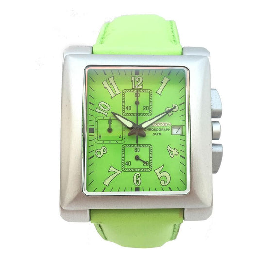 Chronotech Green Leather Watch Chronotech Dark Sea Green