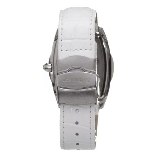 Chronotech White Leather Watch Chronotech Gray