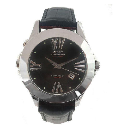 Chronotech Blue Leather Watch Chronotech Dark Slate Gray