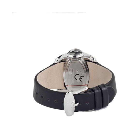 Chronotech Black Leather Watch Chronotech Dark Gray