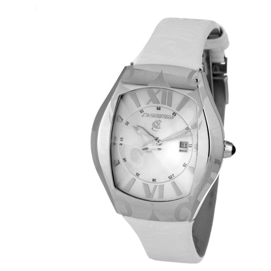 Chronotech White Leather Watch Chronotech Gray