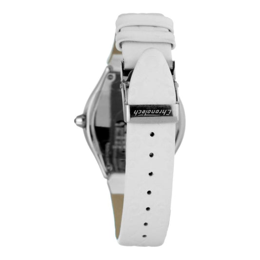 Chronotech White Leather Watch Chronotech Light Gray