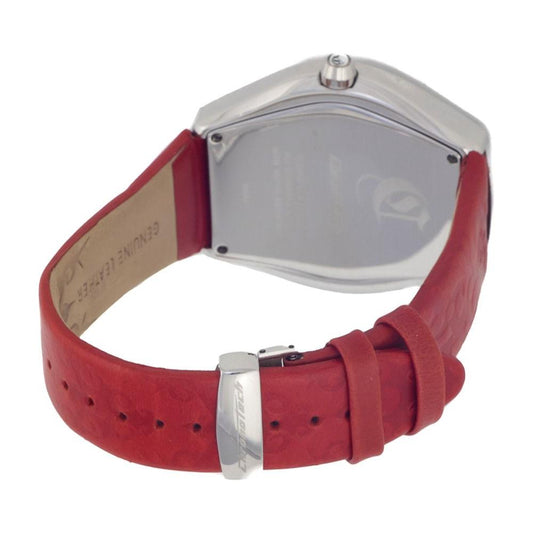 Chronotech Red Leather Watch Chronotech Dark Gray