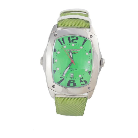 Chronotech Green Leather Watch Chronotech Dark Sea Green