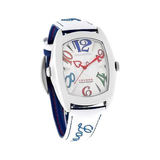 Chronotech Blue Leather Watch Chronotech Dark Slate Gray