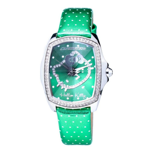 Chronotech Green Leather Watch Chronotech Medium Sea Green