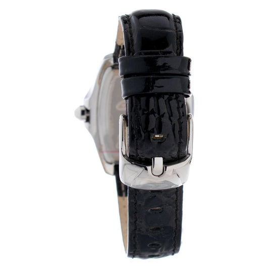 Chronotech Black Leather Watch Chronotech Gray
