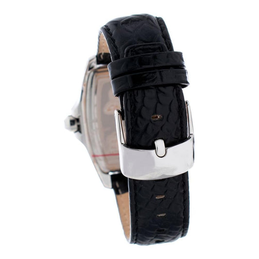 Chronotech Black Leather Watch Chronotech Black