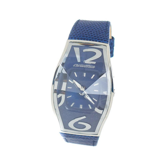 Chronotech Blue Leather Watch Chronotech Slate Gray