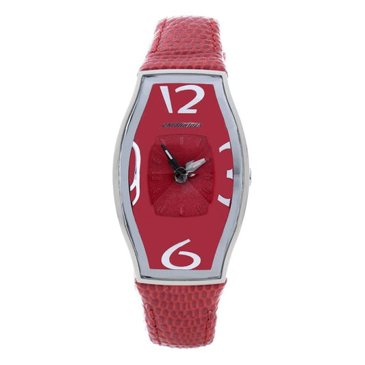 Chronotech Red Leather Watch Chronotech Brown