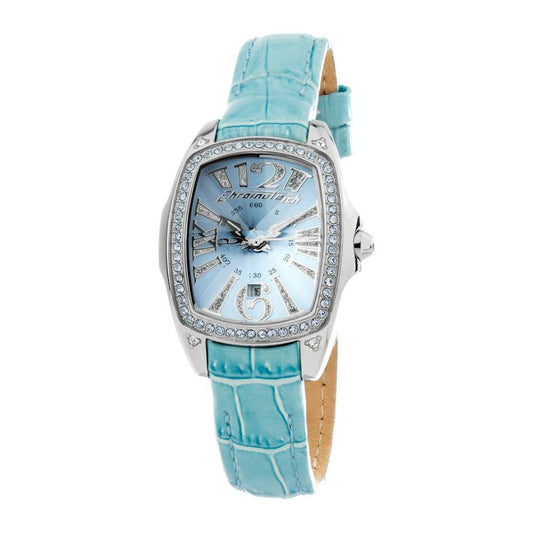 Chronotech Blue Leather Watch Chronotech Dark Gray