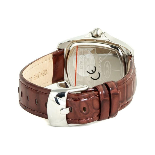 Chronotech Brown Leather Watch Chronotech Gray